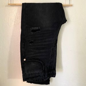 High-Waisted Ripped Mom Jeans